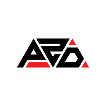 PZD triangle letter logo design with triangle shape. PZD triangle logo design monogram. PZD triangle vector logo template with red color. PZD triangular logo Simple, Elegant, and Luxurious Logo...