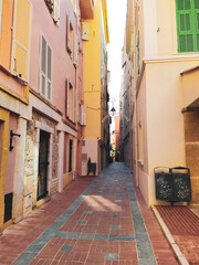 narrow street in the town