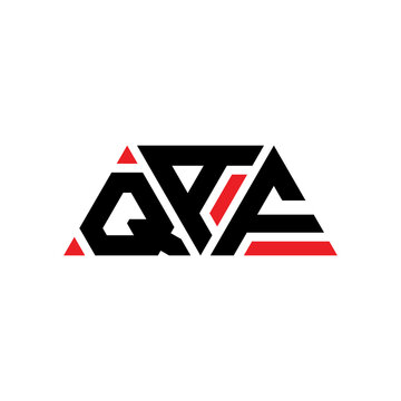 QAF triangle letter logo design with triangle shape. QAF triangle logo design monogram. QAF triangle vector logo template with red color. QAF triangular logo Simple, Elegant, and Luxurious Logo...
