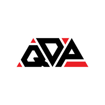 QDP triangle letter logo design with triangle shape. QDP triangle logo design monogram. QDP triangle vector logo template with red color. QDP triangular logo Simple, Elegant, and Luxurious Logo...