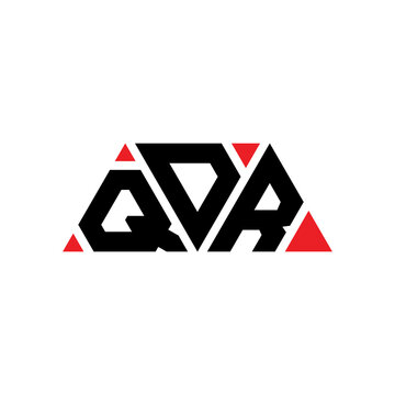 QDR triangle letter logo design with triangle shape. QDR triangle logo design monogram. QDR triangle vector logo template with red color. QDR triangular logo Simple, Elegant, and Luxurious Logo...