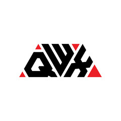 QWX triangle letter logo design with triangle shape. QWX triangle logo design monogram. QWX triangle vector logo template with red color. QWX triangular logo Simple, Elegant, and Luxurious Logo...