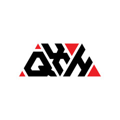 QXH triangle letter logo design with triangle shape. QXH triangle logo design monogram. QXH triangle vector logo template with red color. QXH triangular logo Simple, Elegant, and Luxurious Logo...