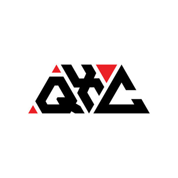 QXC triangle letter logo design with triangle shape. QXC triangle logo design monogram. QXC triangle vector logo template with red color. QXC triangular logo Simple, Elegant, and Luxurious Logo...