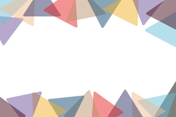 Abstract Background Colorful Triangle Ornament With Copy Space For Presentation