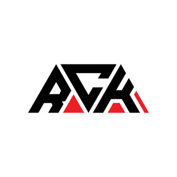 RCK triangle letter logo design with triangle shape. RCK triangle logo design monogram. RCK triangle vector logo template with red color. RCK triangular logo Simple, Elegant, and Luxurious Logo...