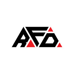 RFD triangle letter logo design with triangle shape. RFD triangle logo design monogram. RFD triangle vector logo template with red color. RFD triangular logo Simple, Elegant, and Luxurious Logo...