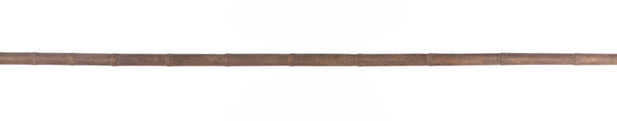 long bamboo stick isolated on white background