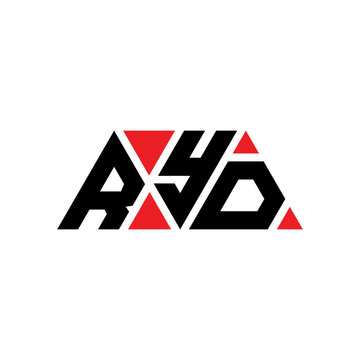 RYD triangle letter logo design with triangle shape. RYD triangle logo design monogram. RYD triangle vector logo template with red color. RYD triangular logo Simple, Elegant, and Luxurious Logo...