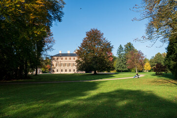 Historisches,  Schloss Favorite bei Förch, im öffentlichen,  Park