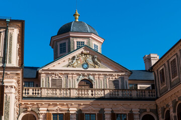 Historisches,  Schloss Favorite bei Förch, im öffentlichen,  Park