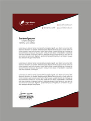 Professional Corporate Letterhead Template Design 