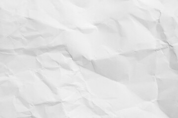 White crumpled paper texture background...