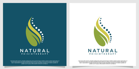 Massage logo design for massage theraphy health Premium Vector part 1