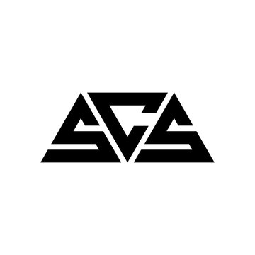 SCS triangle letter logo design with triangle shape. SCS triangle logo design monogram. SCS triangle vector logo template with red color. SCS triangular logo Simple, Elegant, and Luxurious Logo...