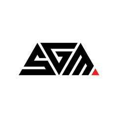 SGM triangle letter logo design with triangle shape. SGM triangle logo design monogram. SGM triangle vector logo template with red color. SGM triangular logo Simple, Elegant, and Luxurious Logo...