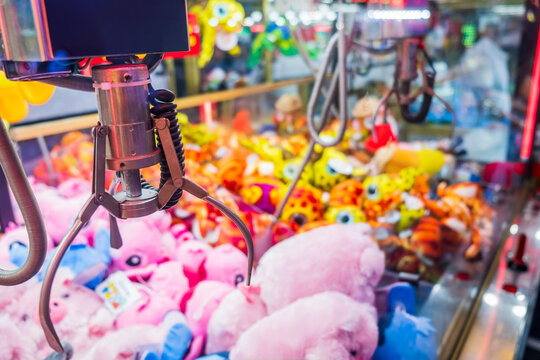 Fairground Attraction Catching Stuffed Toys 