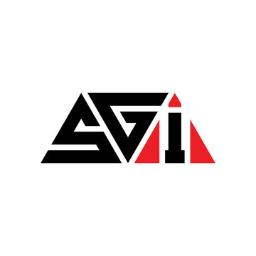 SGI triangle letter logo design with triangle shape. SGI triangle logo design monogram. SGI triangle vector logo template with red color. SGI triangular logo Simple, Elegant, and Luxurious Logo...