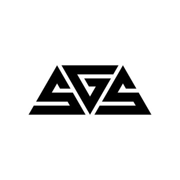 SGS triangle letter logo design with triangle shape. SGS triangle logo design monogram. SGS triangle vector logo template with red color. SGS triangular logo Simple, Elegant, and Luxurious Logo...