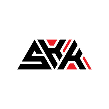 SKK triangle letter logo design with triangle shape. SKK triangle logo design monogram. SKK triangle vector logo template with red color. SKK triangular logo Simple, Elegant, and Luxurious Logo...