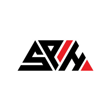 SPH triangle letter logo design with triangle shape. SPH triangle logo design monogram. SPH triangle vector logo template with red color. SPH triangular logo Simple, Elegant, and Luxurious Logo...