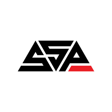 SSP triangle letter logo design with triangle shape. SSP triangle logo design monogram. SSP triangle vector logo template with red color. SSP triangular logo Simple, Elegant, and Luxurious Logo...