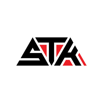STK triangle letter logo design with triangle shape. STK triangle logo design monogram. STK triangle vector logo template with red color. STK triangular logo Simple, Elegant, and Luxurious Logo...