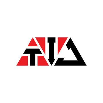 TIJ triangle letter logo design with triangle shape. TIJ triangle logo design monogram. TIJ triangle vector logo template with red color. TIJ triangular logo Simple, Elegant, and Luxurious Logo...