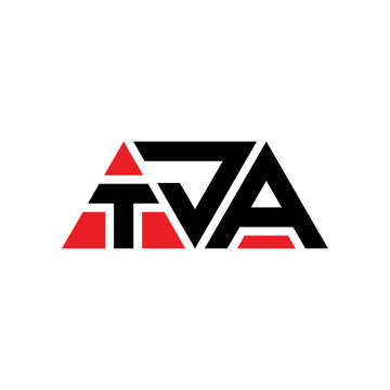 TJA triangle letter logo design with triangle shape. TJA triangle logo design monogram. TJA triangle vector logo template with red color. TJA triangular logo Simple, Elegant, and Luxurious Logo...