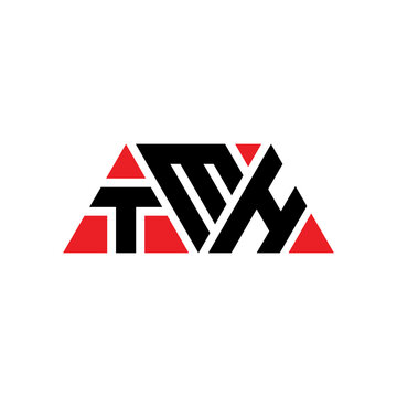 TMH triangle letter logo design with triangle shape. TMH triangle logo design monogram. TMH triangle vector logo template with red color. TMH triangular logo Simple, Elegant, and Luxurious Logo...