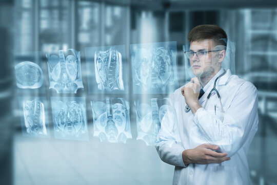 The concept of research using x-rays.