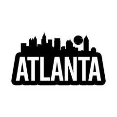 Fototapeta premium Atlanta Bold Skyline