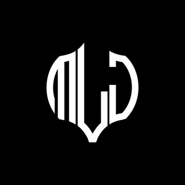 MLJ letter logo. MLJ best black background vector image. MLJ Monogram logo design for entrepreneur and business.

