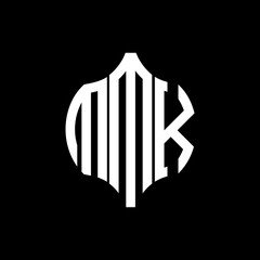 MMK letter logo. MMK best black background vector image. MMK Monogram logo design for entrepreneur and business.
