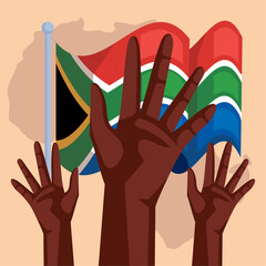 happy heritage day with hands