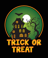 Halloween T-shirt design, Halloween vector