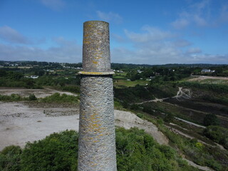 chimney stack united downs cornwall