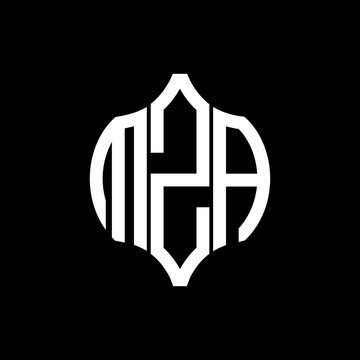 MZA letter logo. MZA best black background vector image. MZA Monogram logo design for entrepreneur and business.
