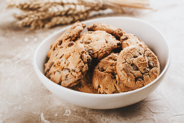 Pile of homemade cookies