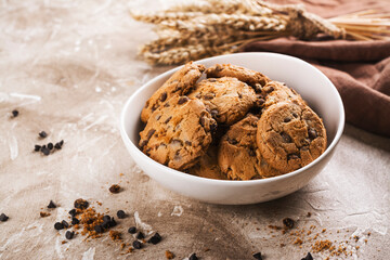 Pile of homemade cookies