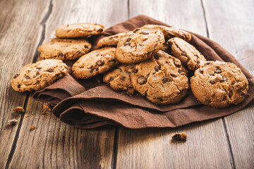 Pile of homemade cookies