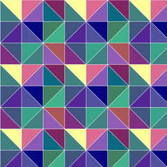 Gray triangles in seamless geometric pattern polygon
