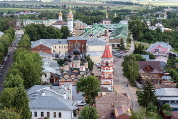 View of the Antipievskaya church in Suzdal, Russia.