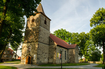 Fototapeta premium Church Straduny Villages in Poland