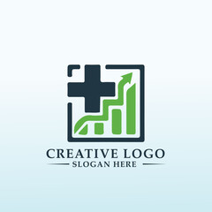 Obraz premium Design a Modern Financial doctor medicine Logo