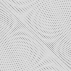 Diagonal striped illustration. Repeated black slanted lines on grey background. Surface pattern design with linear ornament. Disco lights motif. Stripes wallpaper. Angle rays. Pinstripes vector art.
