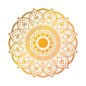 Ornamental Geometric  luxury Golden mandala vector design