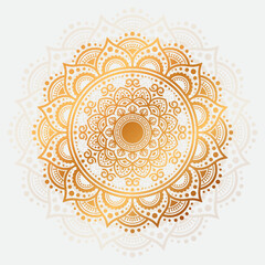 Ornamental Geometric  luxury Golden mandala vector design