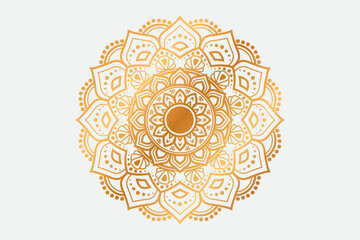 Ornamental Geometric  luxury Golden mandala vector design