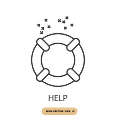 help icons  symbol vector elements for infographic web